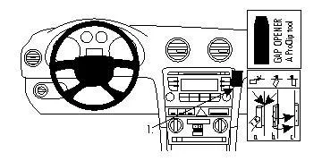 BRODIT BRODIT ProClip Audi A3 UNPL-POS v:617071 BRODIT BRODIT ProClip Audi A3 UNPL-POS v:617071