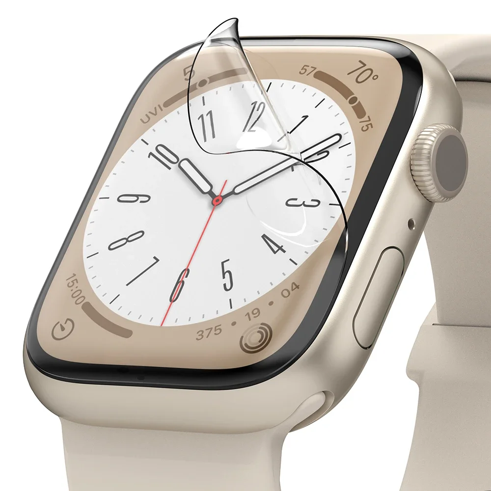 Ringke Apple Watch SE 3 44mm Skjermbeskytter beskyttelsesfilm - Dual Easy (3-pack)