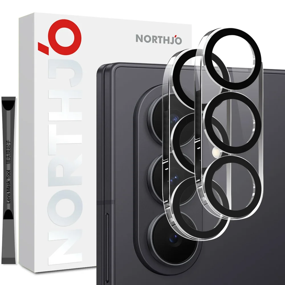 NORTHJO Samsung Galaxy S26 2-pakning kameralinsebeskytter i herdet glass