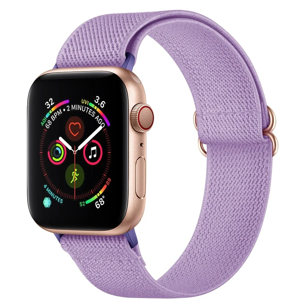 Apple Watch Series 8 41mm Elastisk reim, Lilla