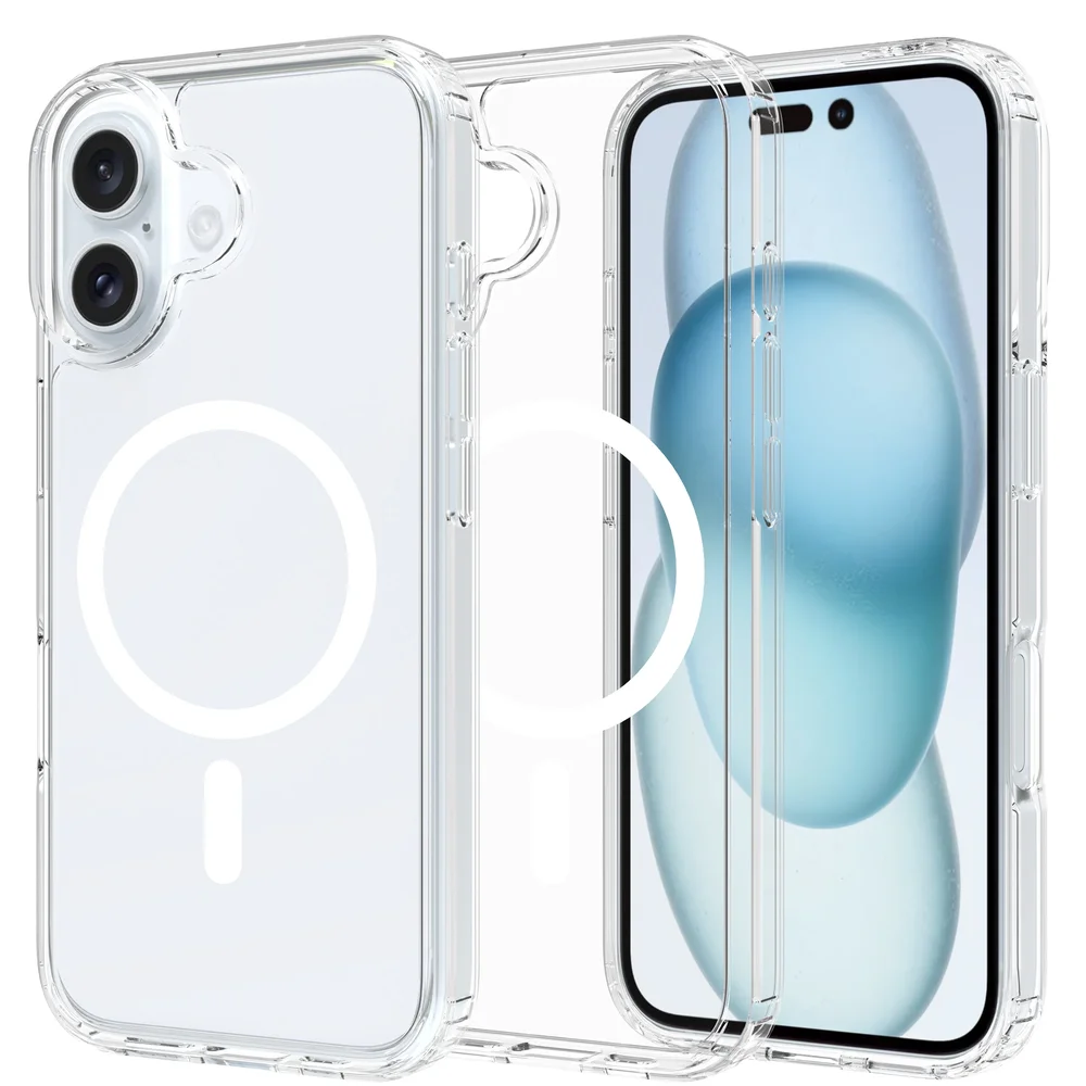 Mobique iPhone 16 Plus MagSafe Hybrid-deksel, Gjennomsiktig