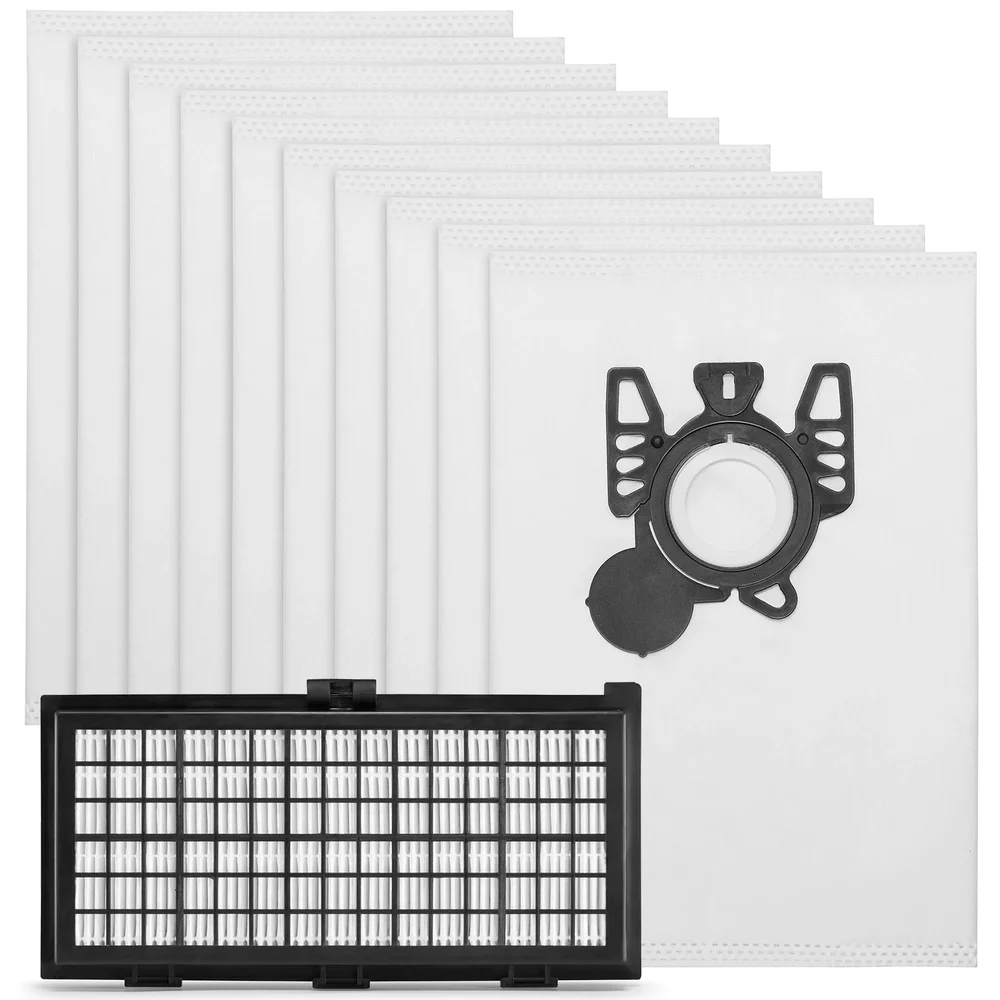 Rengjøringspakke: Støvsugerposer 10 stk + HEPA-filter - passer til Miele S400i-S456i
