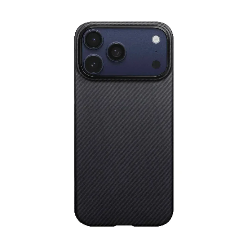Pitaka iPhone 17 Pro MagSafe Edge-deksel i aramidfiber, Svart