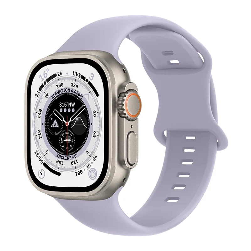 Apple Watch SE 44mm Reim i silikon, Lilla