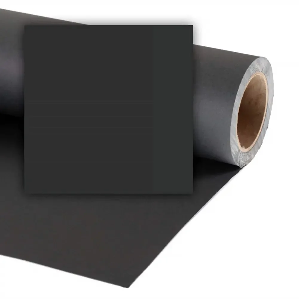 Colorama Bakgrunnspapir 0468 Black v:3477450