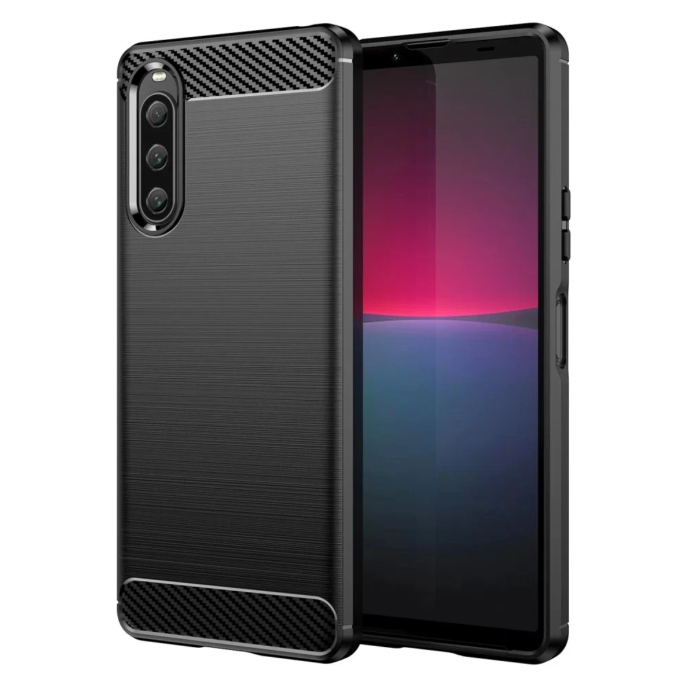 tectTech Sony Xperia 10 V TPU-deksel Brushed, Svart