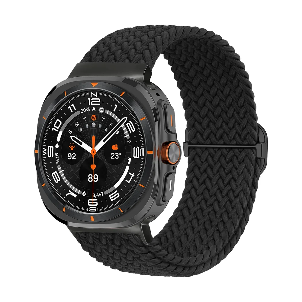 Samsung Galaxy Watch Ultra 2 (2026) Flettet stretchrem, Svart Samsung Galaxy Watch Ultra 2 (2026) Flettet stretchrem, Svart