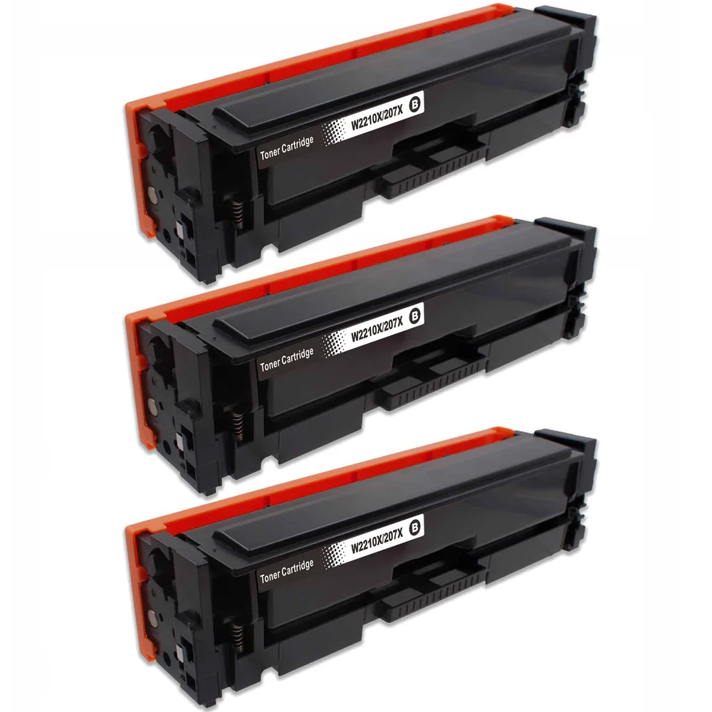 3-pack Toner HP Color Laser MFP 178nwg – erstatter HP 207X / W2210X, Svart, 3150 sider 3-pack Toner HP Color Laser MFP 178nwg – erstatter HP 207X / W2210X, Svart, 3150 sider