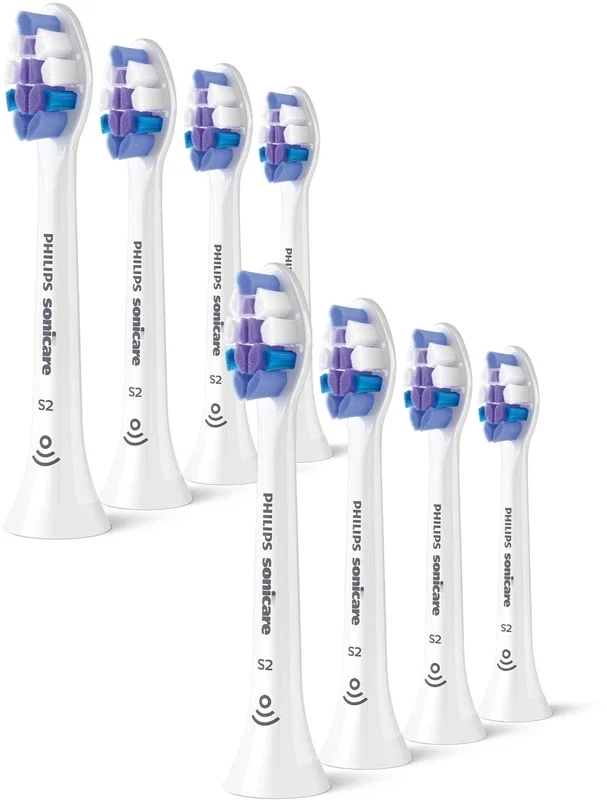 Philips Sonicare S2 Sensitive 8-pack børstehoder HX6058/87, Hvit Philips Sonicare S2 Sensitive 8-pack børstehoder HX6058/87, Hvit