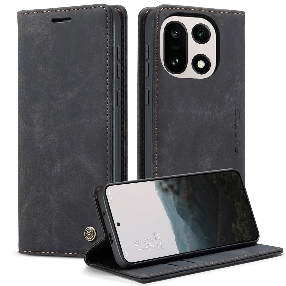 CaseMe OnePlus 15 Slankt lommeboketui, Svart CaseMe OnePlus 15 Slankt lommeboketui, Svart