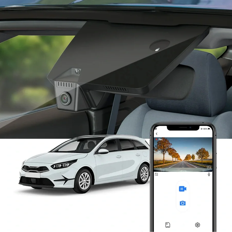 FITCAMX Integrert 4K Dashcam (foran+bak v:7497386 FITCAMX Integrert 4K Dashcam (foran+bak v:7497386