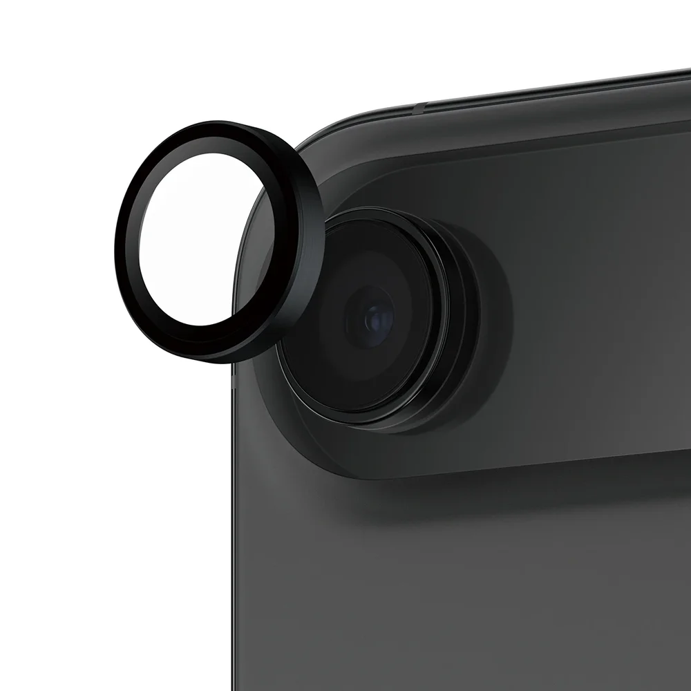 PanzerGlass iPhone Air Hoops linsebeskyttelse med aluminiumsramme, Svart