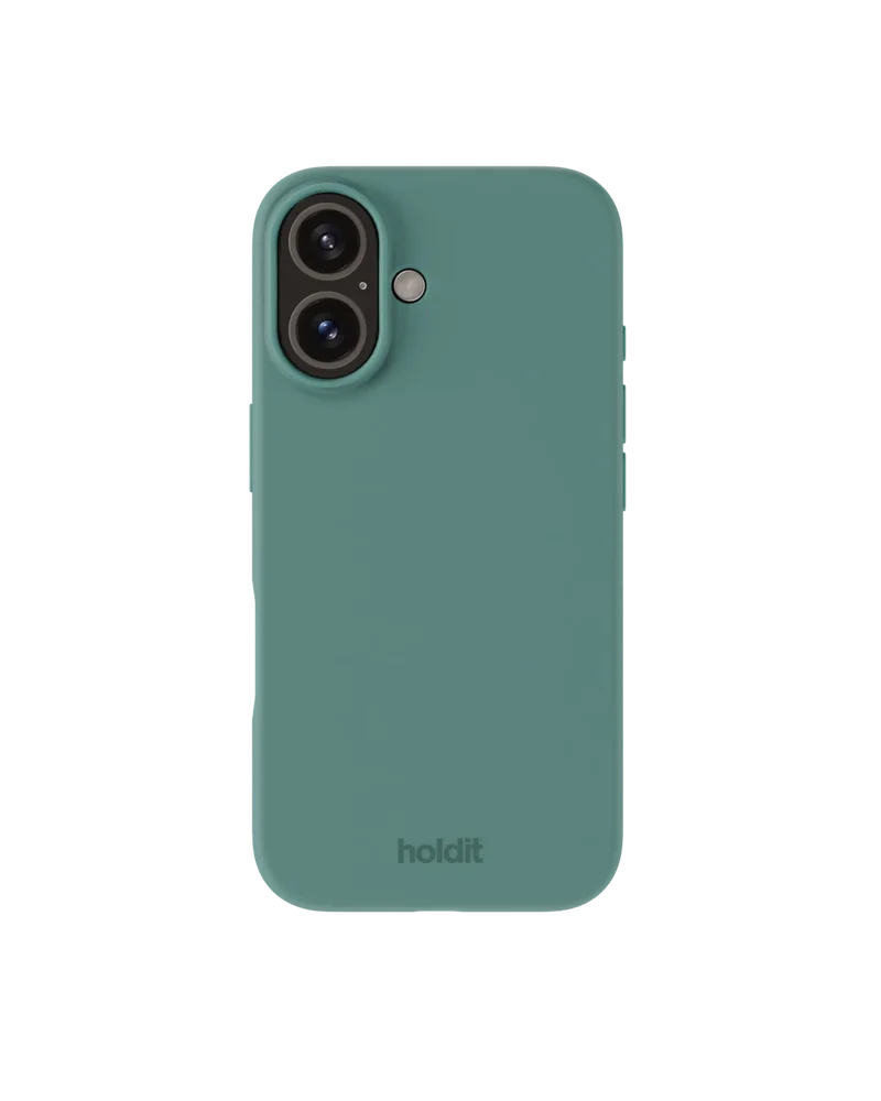 Holdit iPhone 16 Silicone Case, Moss Green