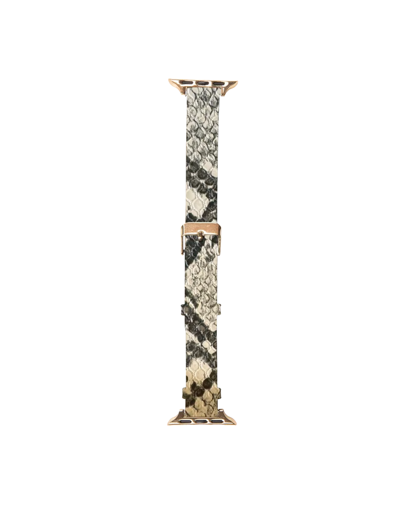 iDeal Of Sweden Apple Watch Series 1-3 42mm Elegant armbånd i vegansk skinn, Warm Beige Croco