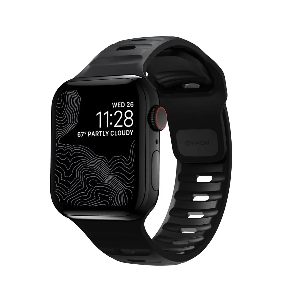 Nomad Apple Watch Series 12 42mm Reim - Sport Band Black