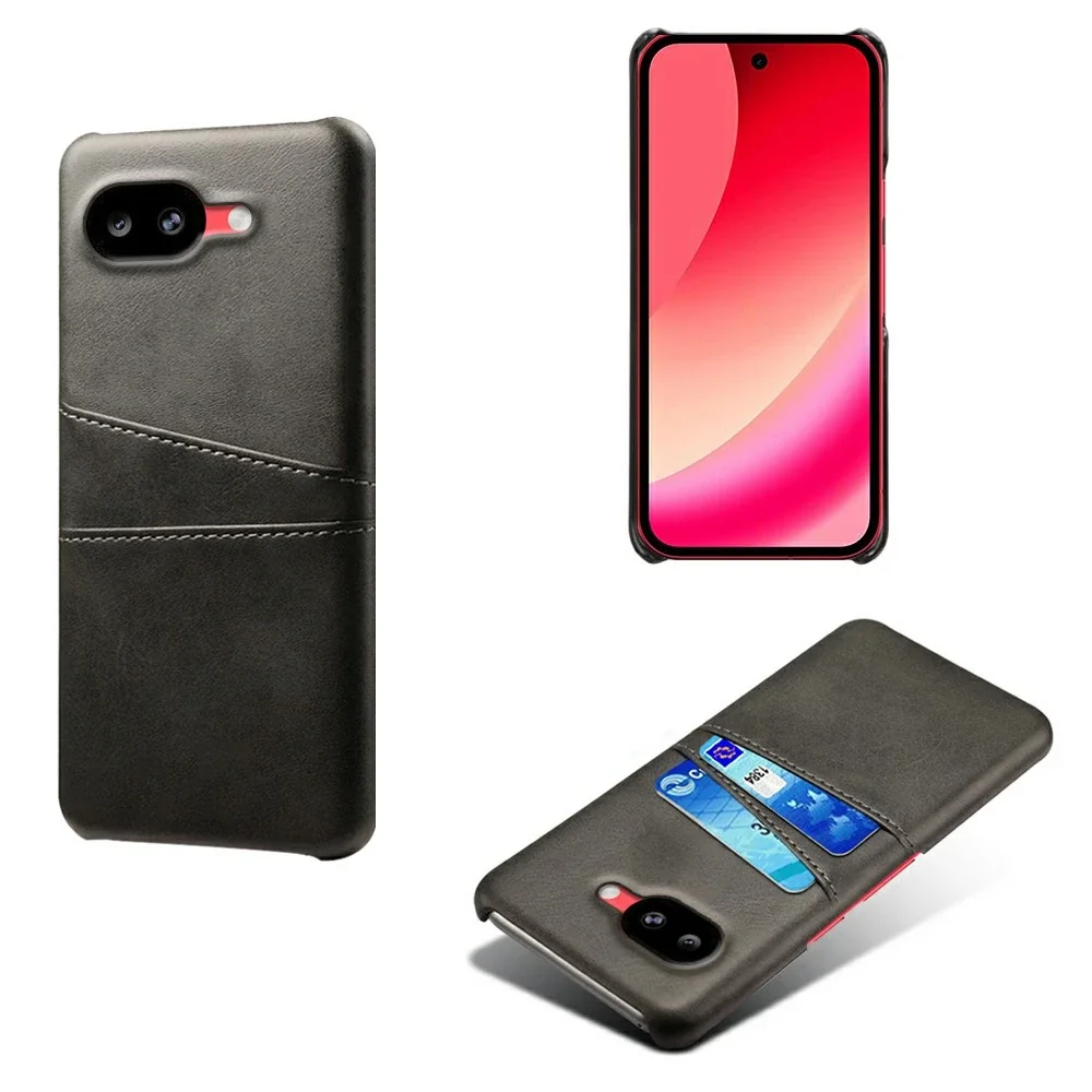 tectTech Google Pixel 10a Stilig deksel med 2 kortlommer, Svart tectTech Google Pixel 10a Stilig deksel med 2 kortlommer, Svart