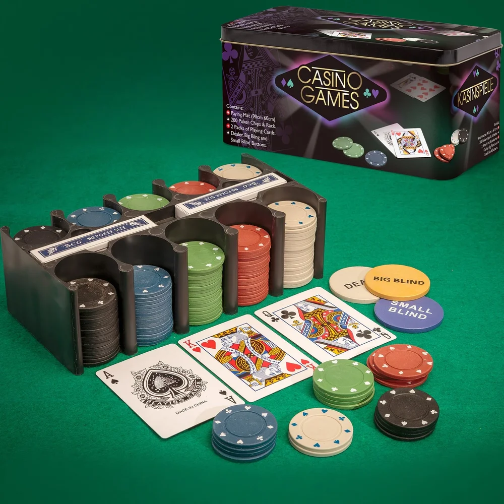 Casino Games – Pokersett med sjetonger og kort