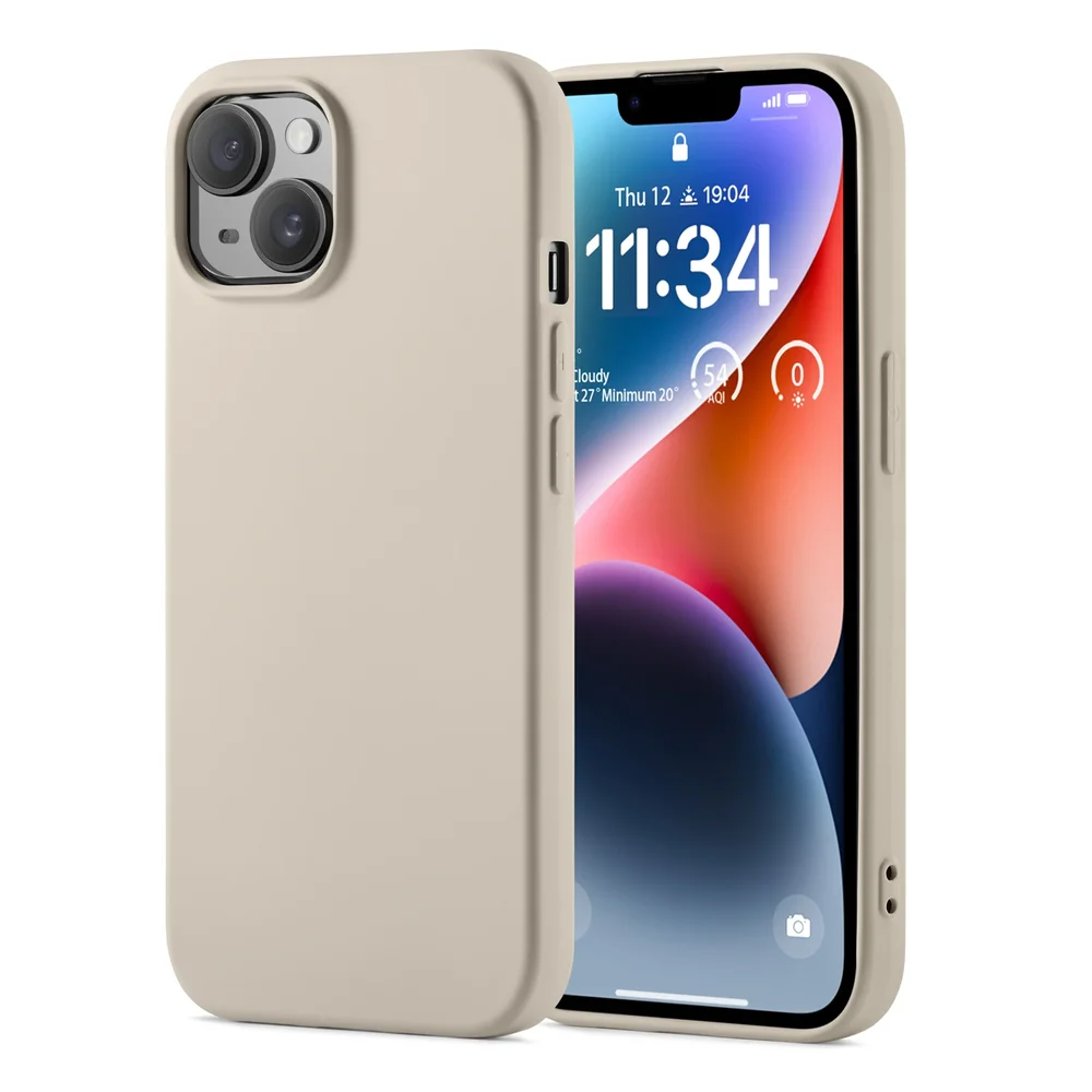 Mobique iPhone 14 Deksel, Beige