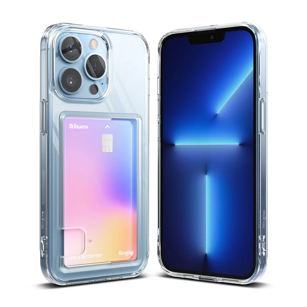 Ringke iPhone 13 Pro Fusion Deksel med kortlomme, Gjennomsiktig Ringke iPhone 13 Pro Fusion Deksel med kortlomme, Gjennomsiktig