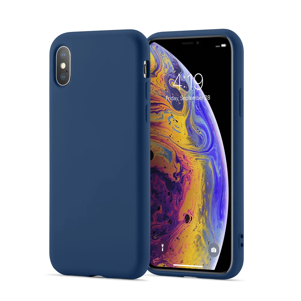 Mobique iPhone X/XS Deksel, Mørke blå Mobique iPhone X/XS Deksel, Mørke blå