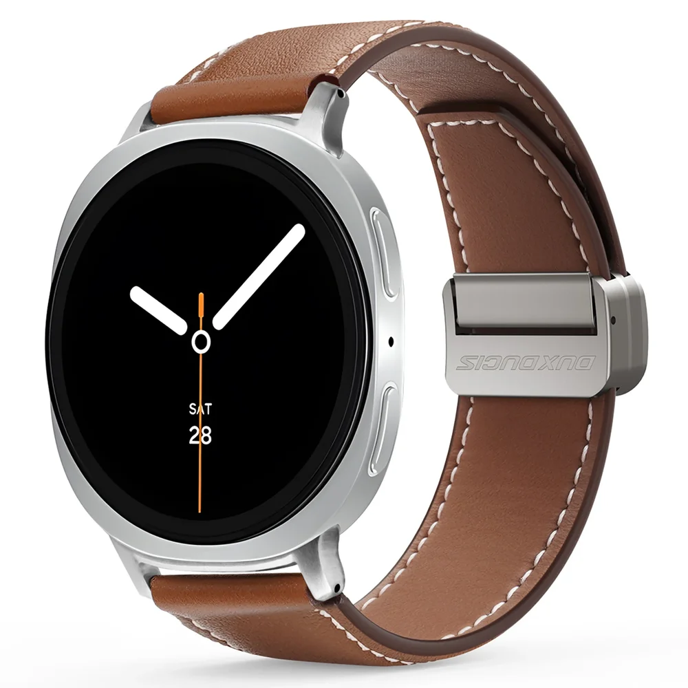 Dux Ducis Samsung Galaxy Watch 8 40mm Reim i lær, Brun Dux Ducis Samsung Galaxy Watch 8 40mm Reim i lær, Brun