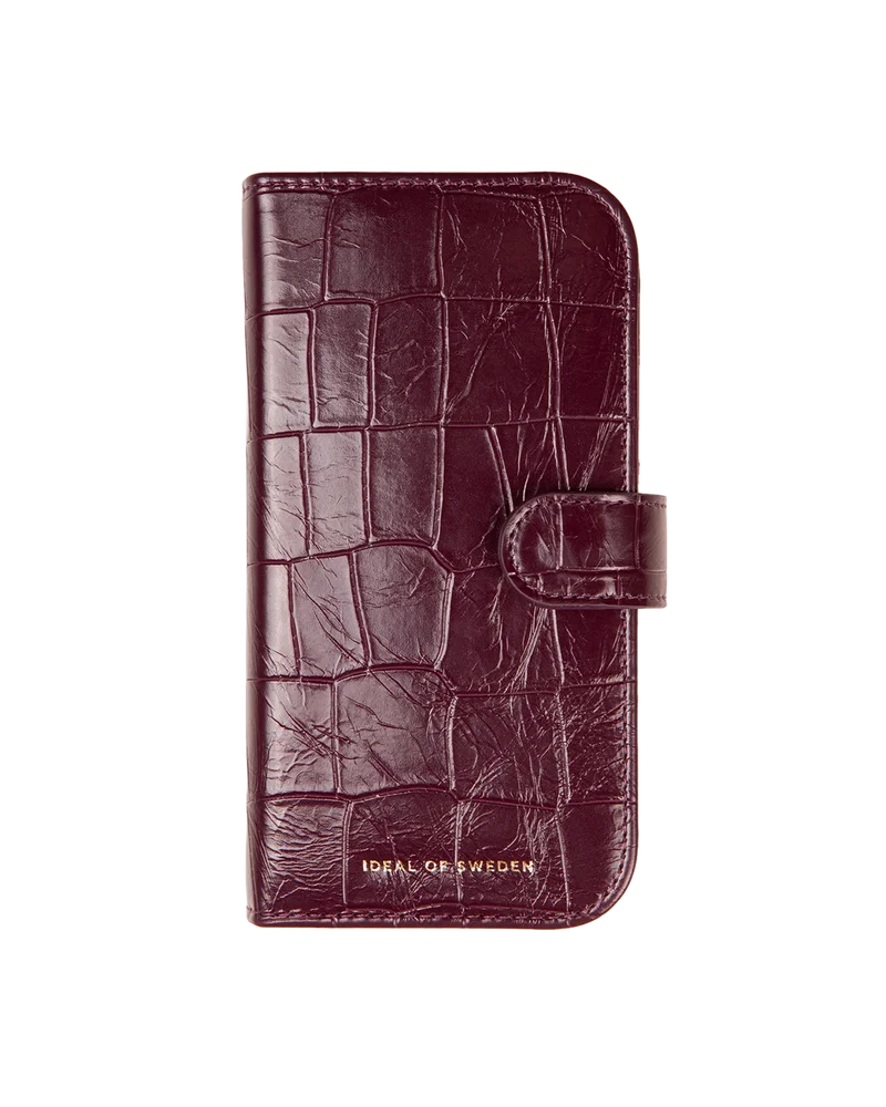 iDeal Of Sweden iPhone 17 Pro MagSafe lommebokdeksel Magnet Wallet+, Fine Wine Croco