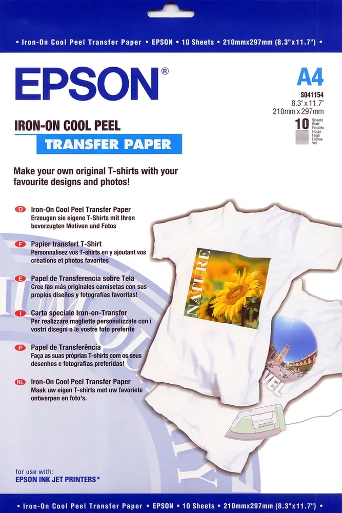 Epson A4 Iron-on-transfer Paper v:2476240 Epson A4 Iron-on-transfer Paper v:2476240