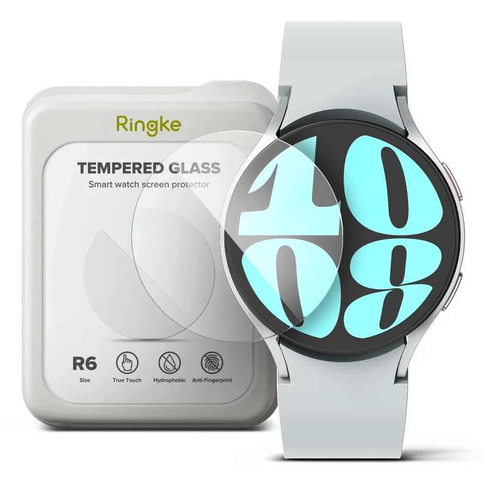 Ringke Samsung Galaxy Watch 6 44mm Skjermbeskytter i glass (4-pack) Ringke Samsung Galaxy Watch 6 44mm Skjermbeskytter i glass (4-pack)