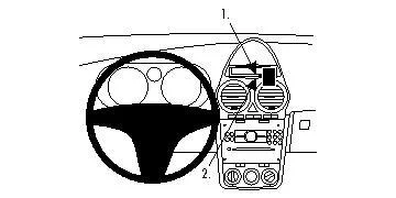 BRODIT BRODIT Bilbrakett Opel Corsa/Angled High / 07-11 v:8666561 BRODIT BRODIT Bilbrakett Opel Corsa/Angled High / 07-11 v:8666561