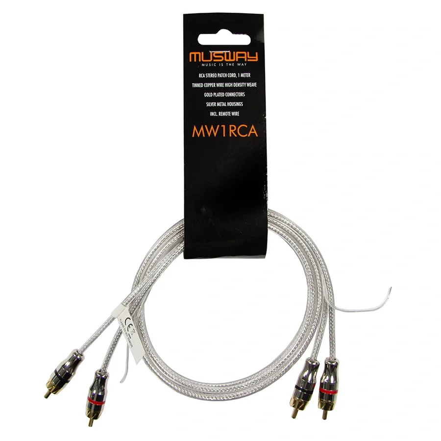 Musway RCA signalkabel, 1 meter v:3190990 Musway RCA signalkabel, 1 meter v:3190990