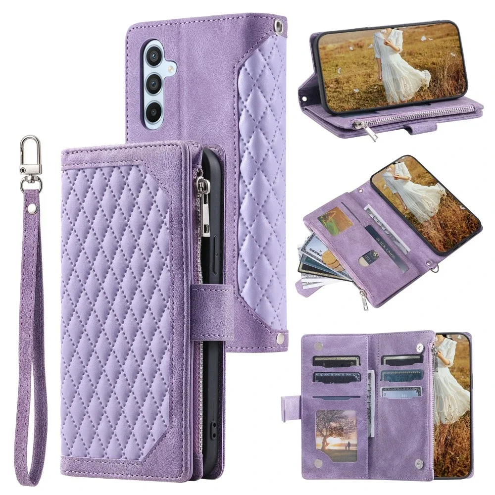 Samsung Galaxy S25 Plus Vattert lommebokveske, Lilla
