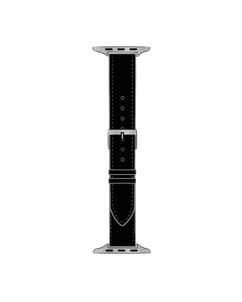 iDeal Of Sweden Apple Watch SE 3 40mm Klassisk klokkerem i vegansk skinn, Iconic Black