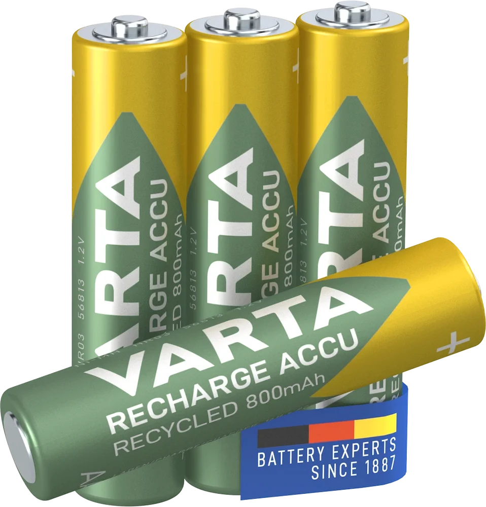 Varta Oppladbart AAA-batteri HR03 1.2V 800mAh (4-pakning)
