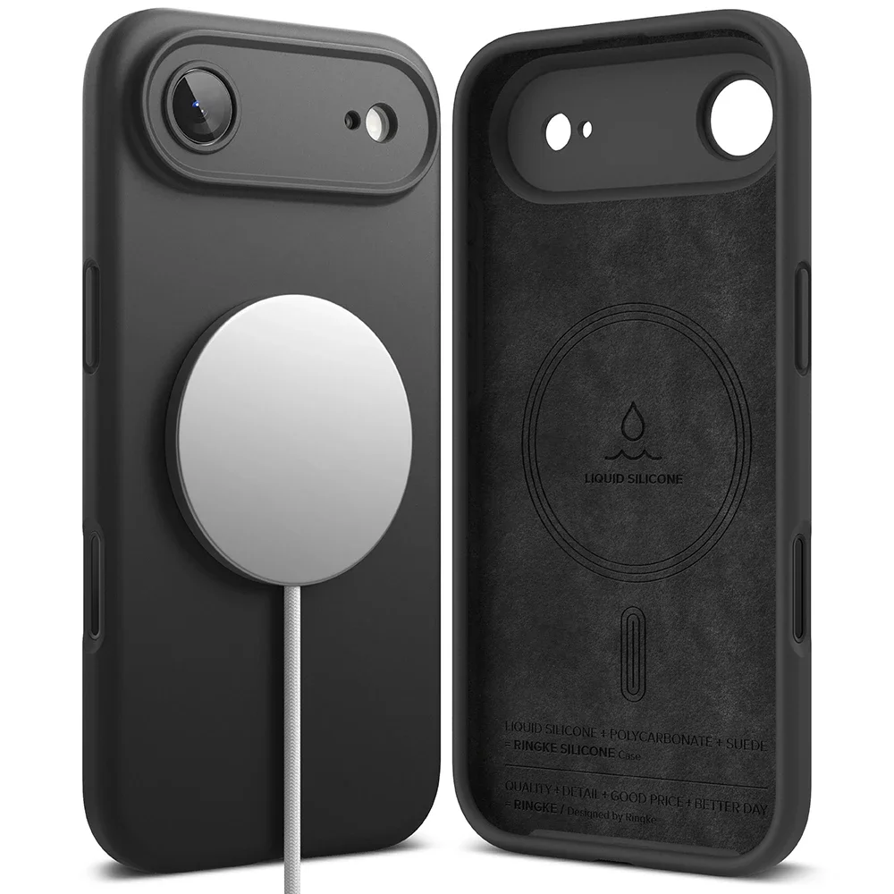 Ringke iPhone Air MagSafe silikondeksel, Black