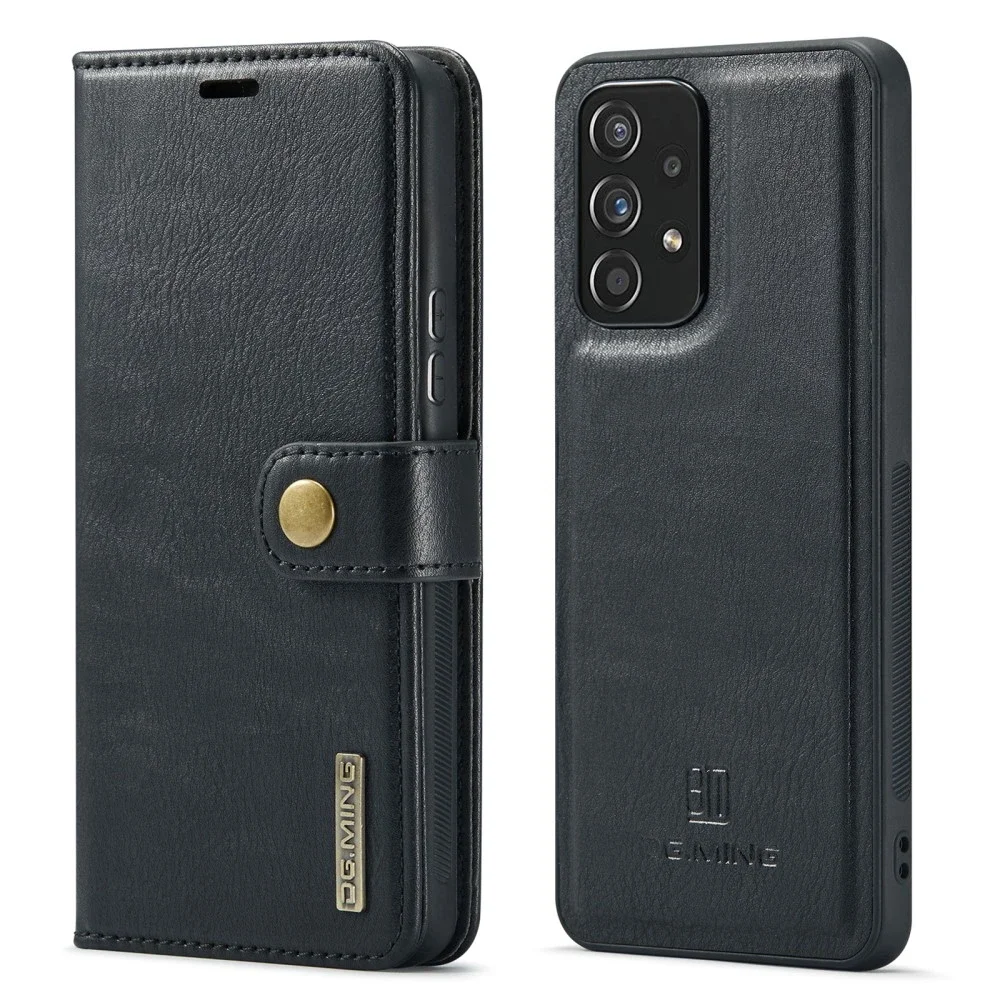 DG.MING Samsung Galaxy A53 Lommeboketui med avtakbart deksel, Black