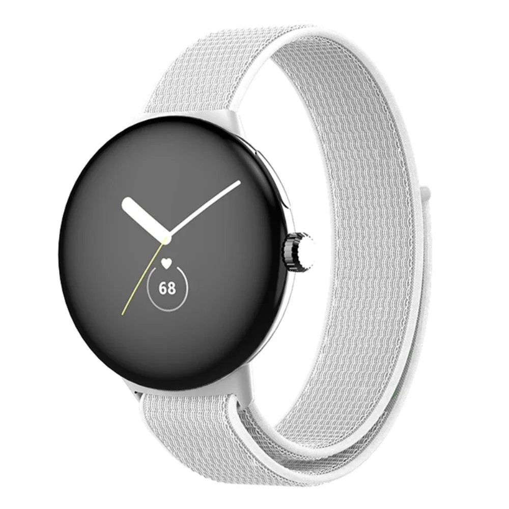 Google Pixel Watch 3 41mm Reim i nylon, Hvit