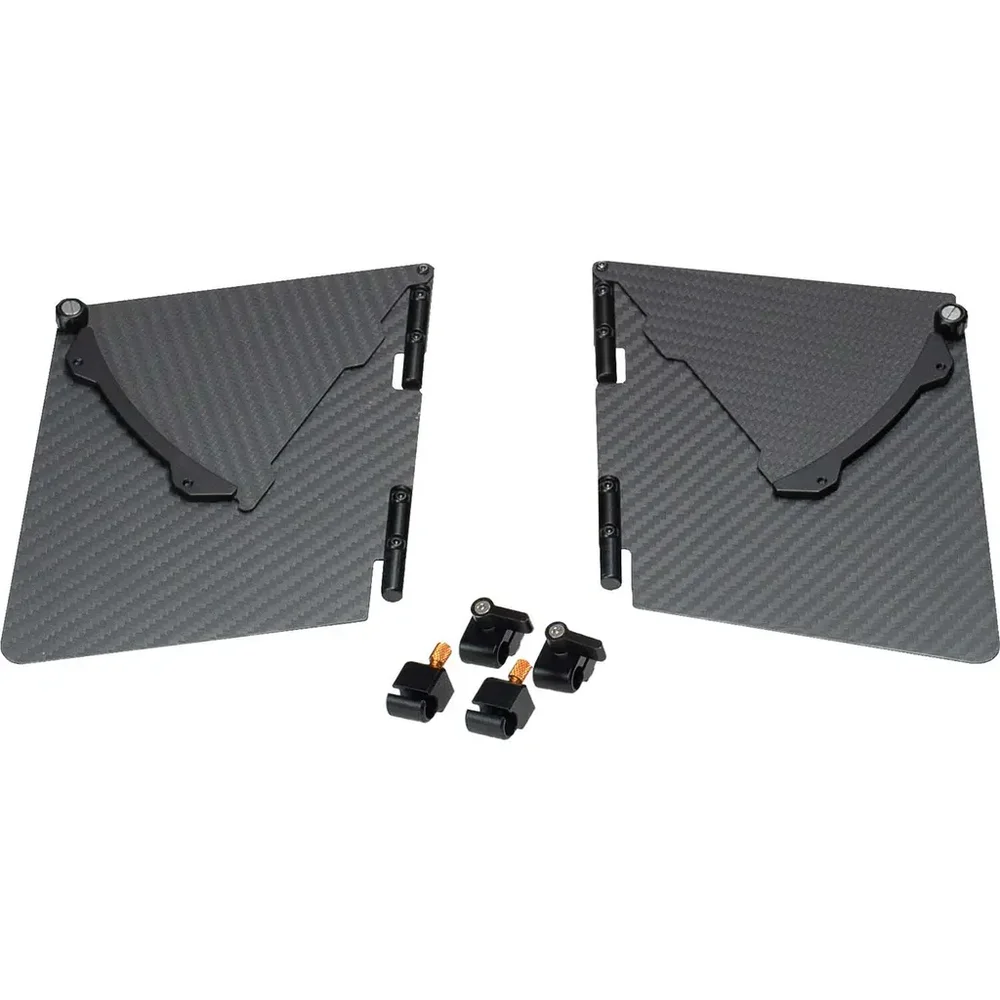 Bright Tangerine Carbon Fibre Side Flags v:4405897