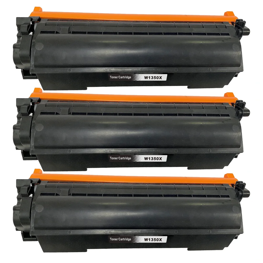 3-pack Toner HP LaserJet MFP M232sdw - erstatter HP 135X / W1350X, Svart, 2400 sider