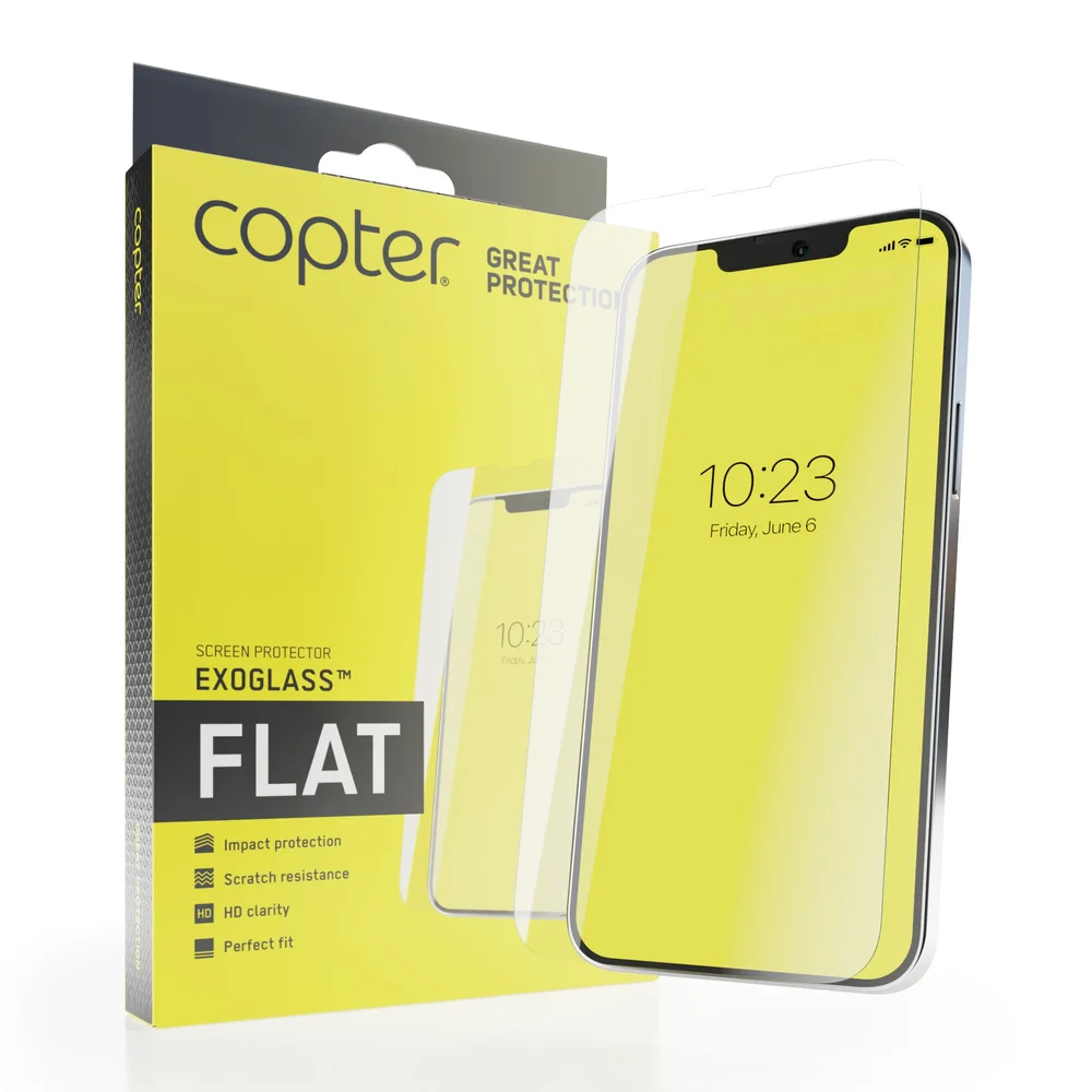 Copter iPhone 15 Plus Skjermbeskytter i herdet glass – Exoglass Copter iPhone 15 Plus Skjermbeskytter i herdet glass – Exoglass