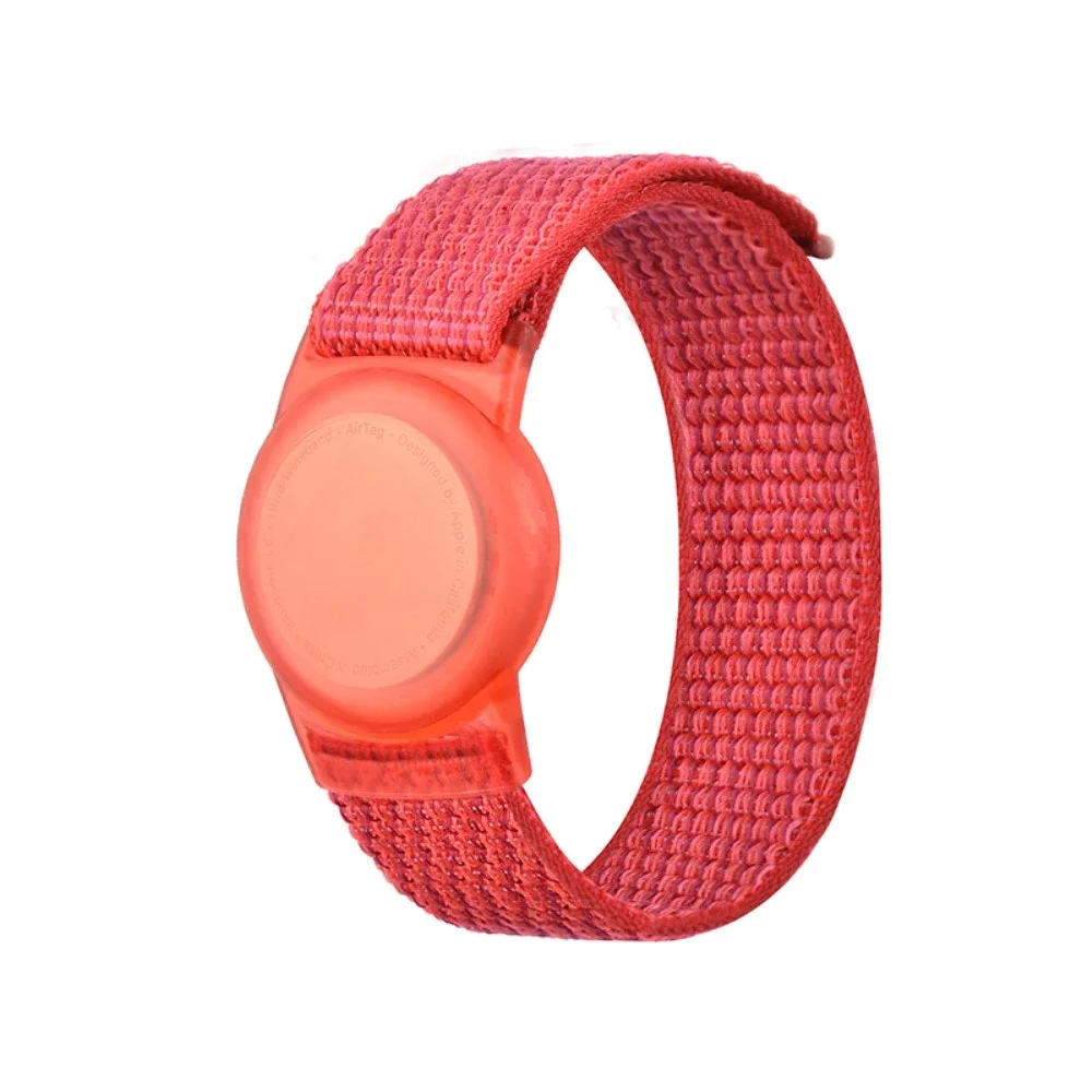 Apple AirTag armbånd i nylon for barn, Rød Apple AirTag armbånd i nylon for barn, Rød