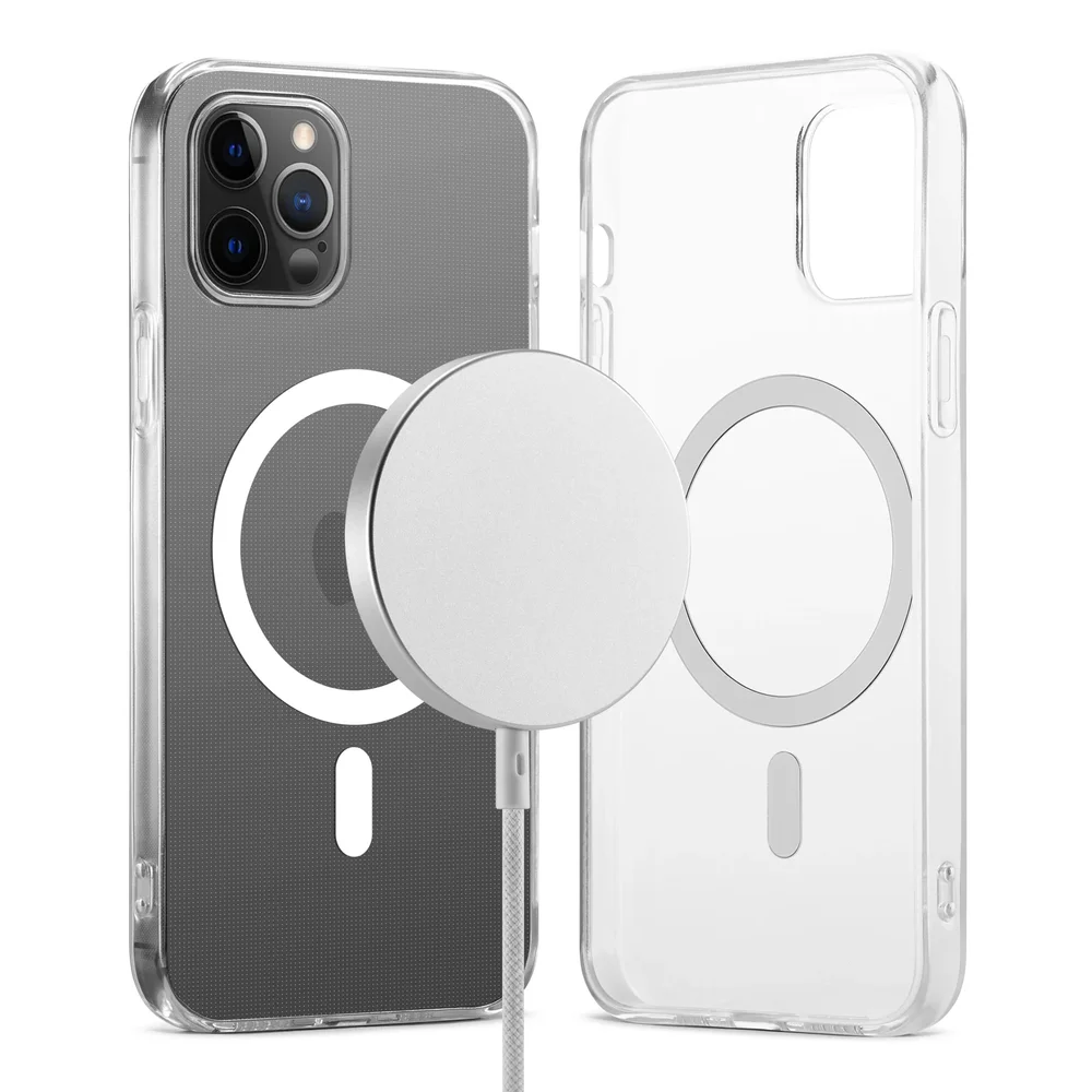 Mobique iPhone 12/iPhone 12 Pro MagSafe-deksel i TPU, Gjennomsiktig