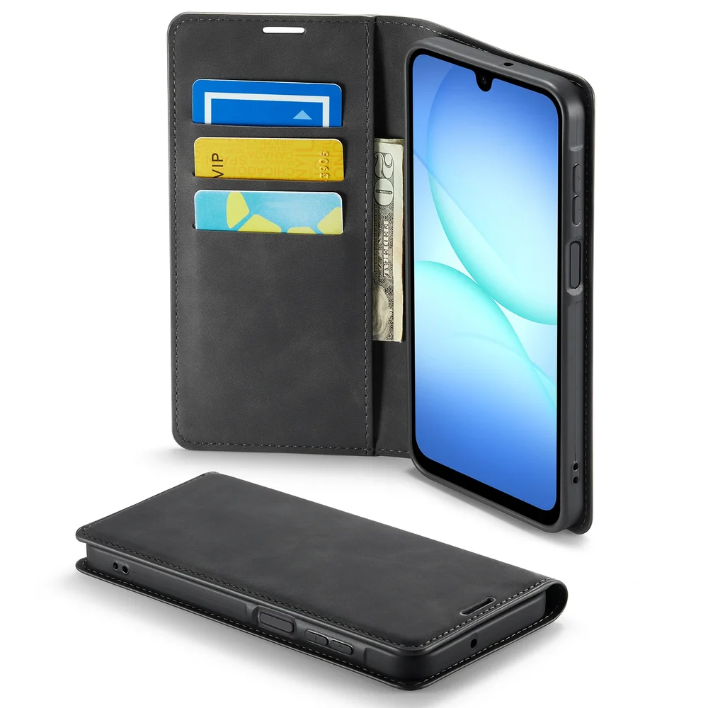 Mobique Samsung Galaxy A17 Slankt etui med kortlomme, Svart