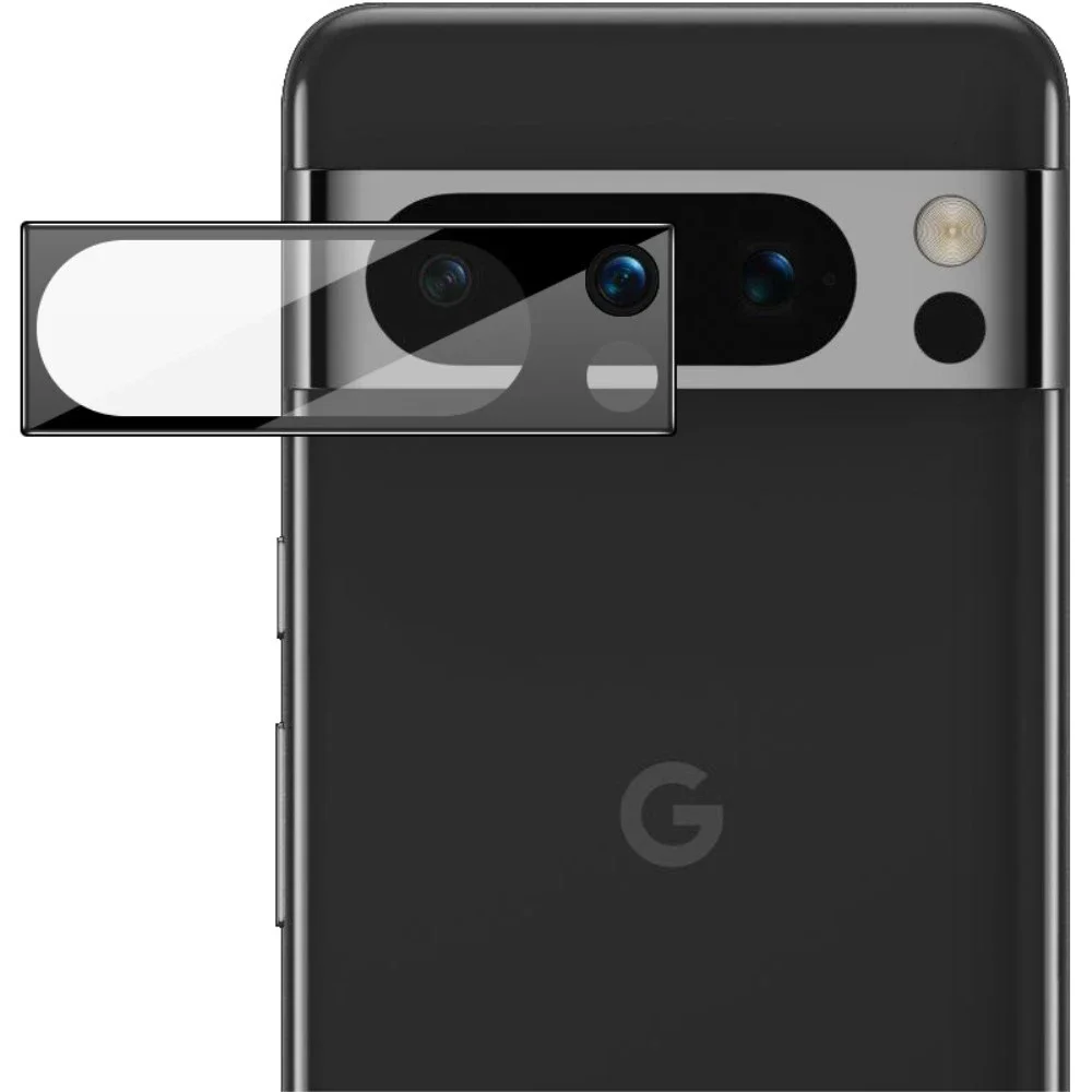 Imak Google Pixel 8 Pro Kameralinsebeskyttelse i glass, Svart Imak Google Pixel 8 Pro Kameralinsebeskyttelse i glass, Svart