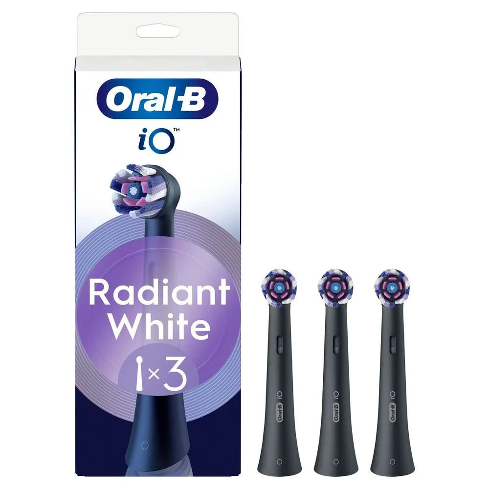 Oral-B iO Radiant White børstehoder 3-pakning, Svart Oral-B iO Radiant White børstehoder 3-pakning, Svart