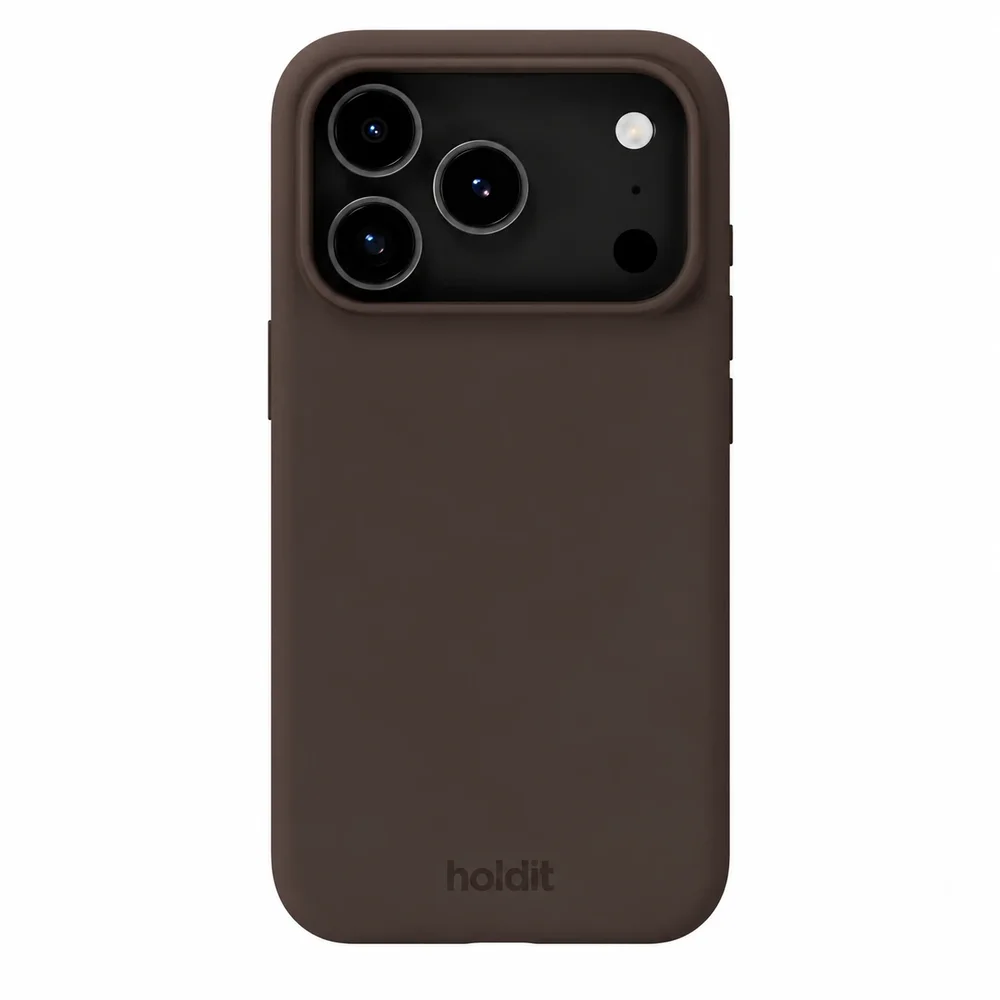 Holdit iPhone 18 Pro Silicone Case, Chocolate Holdit iPhone 18 Pro Silicone Case, Chocolate