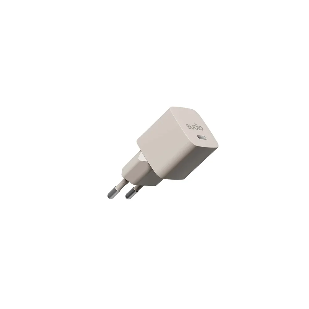 Sudio P1 USB-C Vegglader 25W, Sand