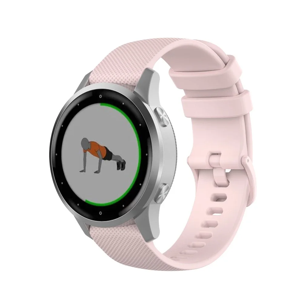 Garmin Vivoactive 4s Reim i silikon, Rosa Garmin Vivoactive 4s Reim i silikon, Rosa