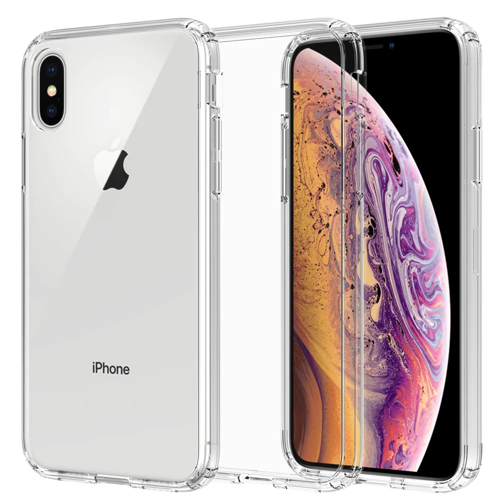 Mobique iPhone X/XS Crystal Hybrid-deksel, Gjennomsiktig Mobique iPhone X/XS Crystal Hybrid-deksel, Gjennomsiktig