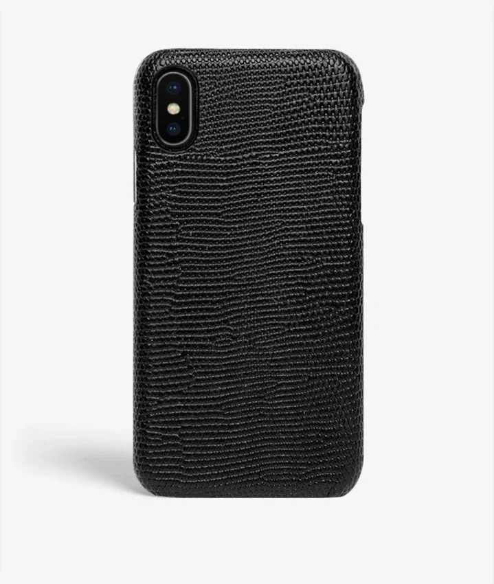The Case Factory iPhone Xs Max Deksel Lizard Black The Case Factory iPhone Xs Max Deksel Lizard Black