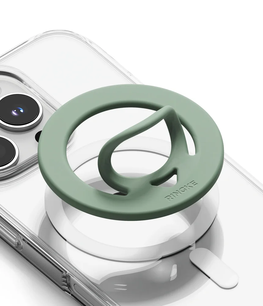 Ringke Dual magnetisk ring i silikon, Olive Green Ringke Dual magnetisk ring i silikon, Olive Green